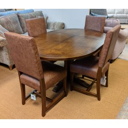  SHOWROOM CLEARANCE ITEM - Old Charm Wood Bros Extending Lichfield Dining Table & 4 Chairs - Model Numbers 3213 & 3214