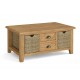 Corndell Burford 5880 Large Coffee Table with Baskets  - IN STOCK 