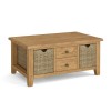 Corndell Burford 5880 Large Coffee Table with Baskets 