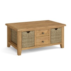 Corndell Burford 5880 Large Coffee Table with Baskets - EASTER PROMOTION UNTIL 30-4-2025 - FREE LOVE TO SHOP VOUCHERS FOR ALL ORDERS PLACED THIS MONTH. 