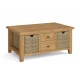 Corndell Burford 5880 Large Coffee Table with Baskets  - IN STOCK 