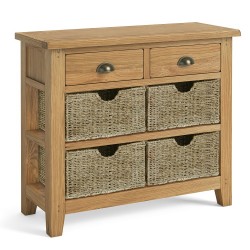 Corndell Burford 5878 Console Table with Baskets  - EASTER PROMOTION UNTIL 30-4-2025 - FREE LOVE TO SHOP VOUCHERS FOR ALL ORDERS PLACED THIS MONTH. 