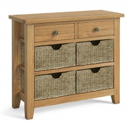 Corndell Burford 5878 Console Table with Baskets  - EASTER PROMOTION UNTIL 30-4-2025 - FREE LOVE TO SHOP VOUCHERS FOR ALL ORDERS PLACED THIS MONTH. 