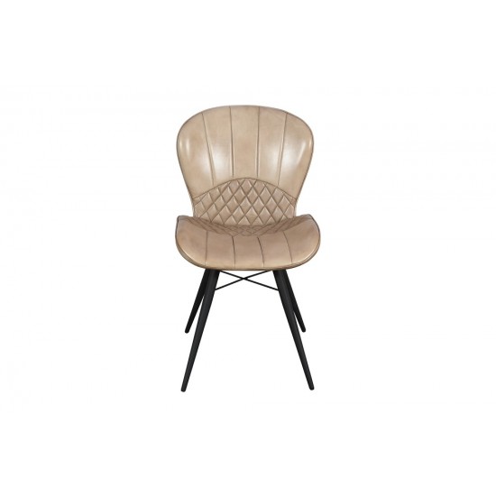 Corndell Leather Amory Dining Chair - 6193 Beige