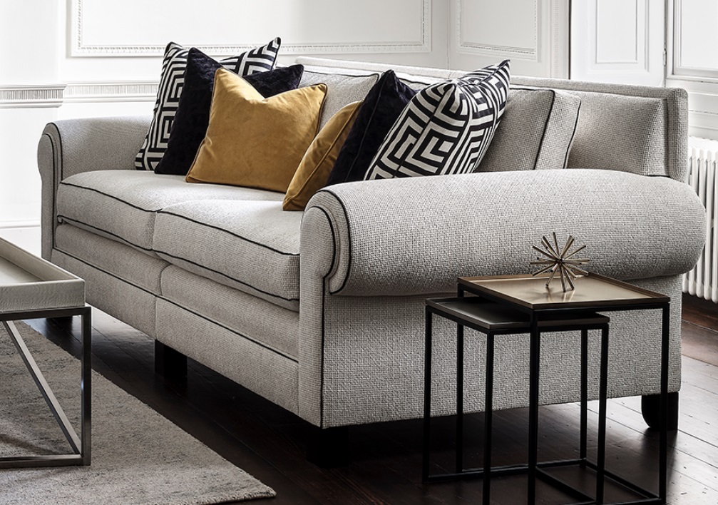 Duresta on sale velvet sofa