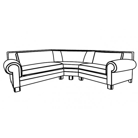 Duresta Coco Grand Split Corner Sofa WITHOUT Armless Unit