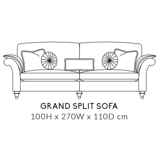 Duresta Harvard Grand Split 4 Seater Sofa