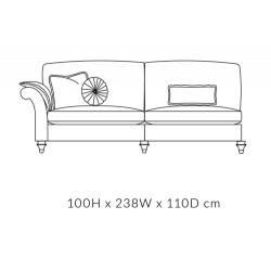 Duresta Harvard Large End Unit - MODULAR ITEMS - Left Hand Facing arm or Right Hand Facing arm