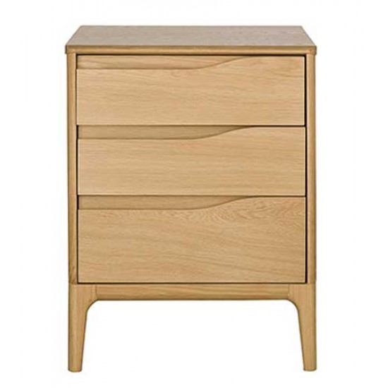 Ercol Rimini 3282 3 drawer bedside cabinet - IN STOCK AND AVAILABLE