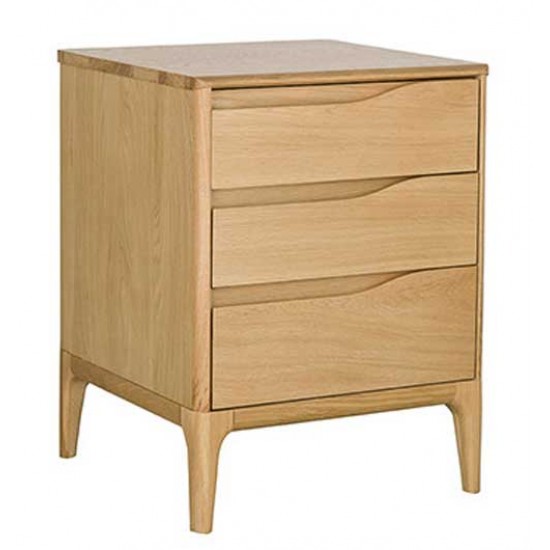 Ercol Rimini 3282 3 drawer bedside cabinet - IN STOCK AND AVAILABLE