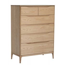Ercol Rimini 3284 6 drawer tall wide chest - IN STOCK AND AVAILABLE WITH FREE DELIVERY - FREE LOVE TO SHOP VOUCHERS FOR ALL ORDERS PLACED THIS MONTH. 