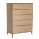 Ercol Rimini 3284 6 drawer tall wide chest - IN STOCK AND AVAILABLE 