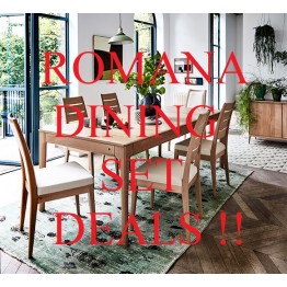 Ercol Romana Dining Set Prices - Configure your perfect Romana Dining Set - Get £££s of Love2Shop vouchers when you this order with us.