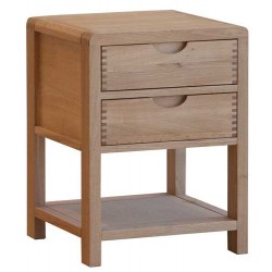 Ercol Bosco 1368 2 Drawer Bedside Cabinet - IN STOCK AND AVAILABLE