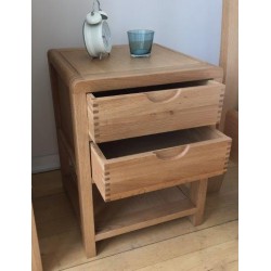 Ercol Bosco 1368 2 Drawer Bedside Cabinet - IN STOCK AND AVAILABLE