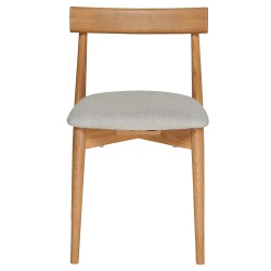 4551 Ava Chair Upholstered - Oak - FREE LOVE TO SHOP VOUCHERS FOR ALL ORDERS PLACED THIS MONTH. 