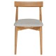 4551 Ava Chair Upholstered - Oak