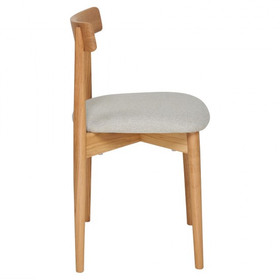 4551 Ava Chair Upholstered - Oak