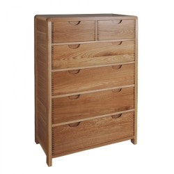 Ercol Bosco 1363 Six Drawer Tall Wide Chest of Drawers - IN STOCK & AVAILABLE WITH FREE DELIVERY - SPRING PROMO PRICE - ENDS 26th MAY! - FREE LOVE TO SHOP VOUCHERS FOR ALL ORDERS PLACED THIS MONTH. 