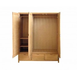 Ercol Bosco 1366 Three Door Wardrobe - SPRING PROMO PRICE - ENDS 26th MAY! - FREE LOVE TO SHOP VOUCHERS FOR ALL ORDERS PLACED THIS MONTH. 