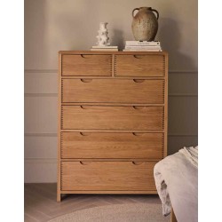 Ercol Bosco 1363 Six Drawer Tall Wide Chest of Drawers - IN STOCK & AVAILABLE WITH FREE DELIVERY - SPRING PROMO PRICE - ENDS 26th MAY! - FREE LOVE TO SHOP VOUCHERS FOR ALL ORDERS PLACED THIS MONTH. 