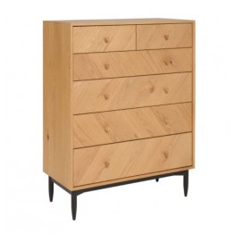 Ercol 4187 Monza 6 Drawer Tall Wide Chest - IN STOCK & AVAILABLE NOW!! - Get £££s of Love2Shop vouchers when you this order with us.