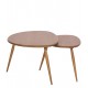 Ercol Furniture 7356G pebble coffee table nest 