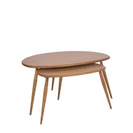 Ercol Furniture 7356G pebble coffee table nest