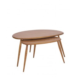 Ercol Furniture 7356G pebble coffee table nest 