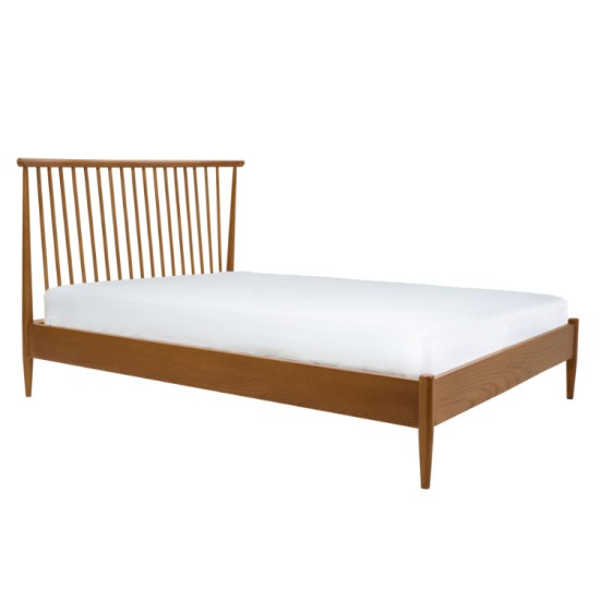 Ercol Salina 2100 Double Spindle Headboard Bed - 4' 6" - Vintage OG finish - AUTUMN 2025 PROMO PRICE! Ercol Salina 2100 Double Spindle Headboard Bed - 4' 6" - Vintage OG finish - AUTUMN 2025 PROMO PRICE!