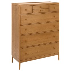 Ercol Salina 2103 Eight Drawer Tall Chest - Vintage OG finish- IN STOCK AND AVAILABLE WITH FREE DELIVERY 