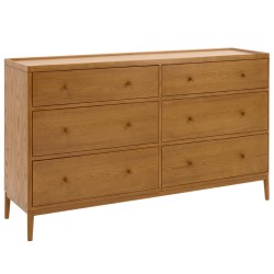 Ercol Salina 2104 Six Drawer Wide Chest - Vintage OG finish