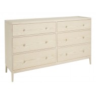 Ercol Salina 3895 6 Drawer Wide Chest - IN STOCK AND AVAILABLE WITH FREE DELIVERY  - REDUCED PRICE CLEARANCE ITEM.