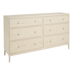 Ercol Salina 3895 6 Drawer Wide Chest - IN STOCK AND AVAILABLE WITH FREE DELIVERY  - REDUCED PRICE CLEARANCE ITEM.