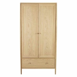 Ercol Winslow 4177 Two Door Wardrobe - IN STOCK AND AVAILABLE WITH FREE DELIVERY  - FREE LOVE TO SHOP VOUCHERS FOR ALL ORDERS PLACED THIS MONTH. 