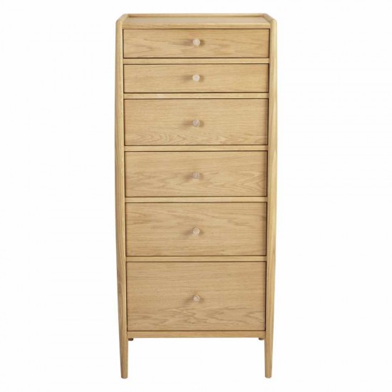 Ercol Winslow 4175 Six Drawer Tall Chest - Promotional Price Until 27th June 2024!