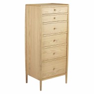 Ercol Winslow 4175 Six Drawer Tall Chest - IN STOCK AND AVAILABLE WITH FREE DELIVERY 