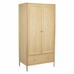 Ercol Winslow 4177 Two Door Wardrobe - IN STOCK AND AVAILABLE WITH FREE DELIVERY  - FREE LOVE TO SHOP VOUCHERS FOR ALL ORDERS PLACED THIS MONTH. 
