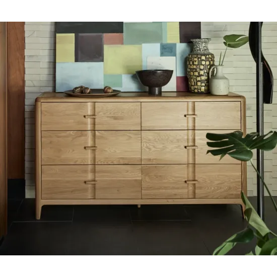 G Plan Cabinet Collection Maddison 6 Drawer Wide Chest