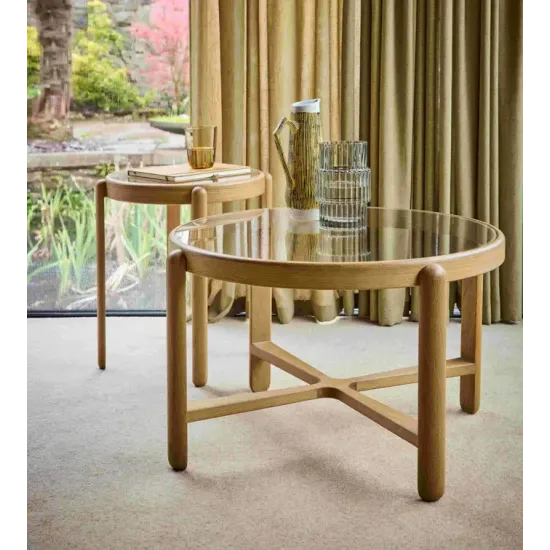 G Plan Cabinet Collection Winchester Glass Top Lamp Table
