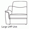 Modular Item - G Plan Firth Leather - Large LHF power recliner unit