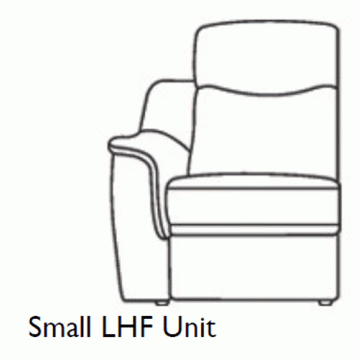 Modular Item - G Plan Firth Fabric - Small LHF power recliner unit
