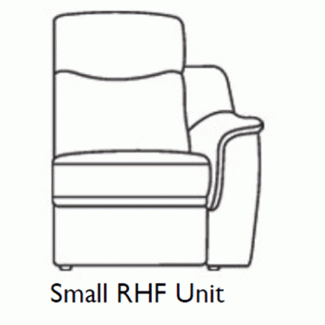 Modular Item - G Plan Firth Fabric - Small RHF power recliner unit
