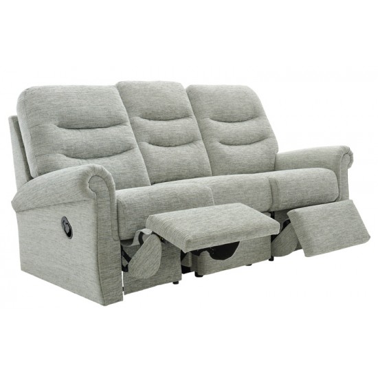 G Plan Holmes 3 Seater Manual Double Recliner Sofa