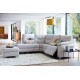 G Plan Jackson Corner Chaise Sofa with 1 Manual Recliner Seat - Left Hand Facing or Right Hand Facing 