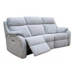 G Plan Kingsbury 3 Seater Power Recliner Curved Sofa with Adjustable Headrest & Lumbar