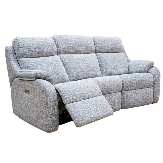 G Plan Kingsbury 3 Seater Manual Recliner Curved Sofa 