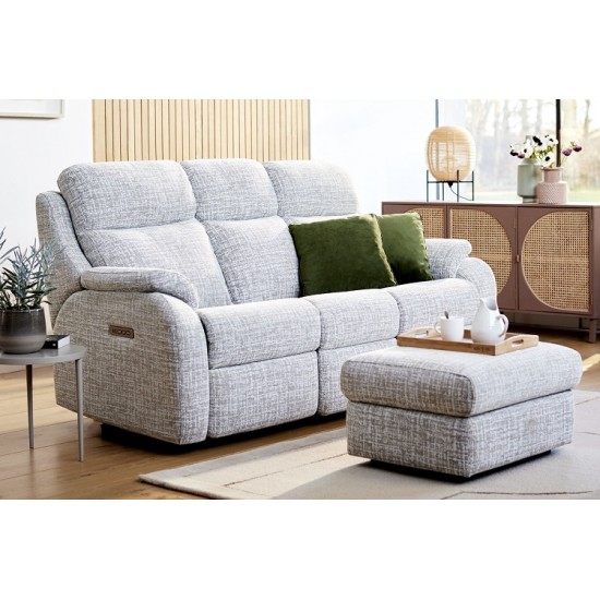 G Plan Kingsbury 3 Seater Power Recliner Sofa with Adjustable Headrest & Lumbar