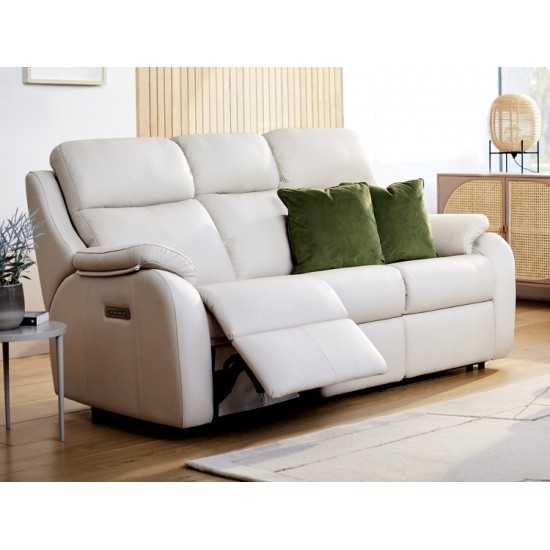 G Plan Kingsbury 3 Seater Power Recliner Sofa with Adjustable Headrest & Lumbar