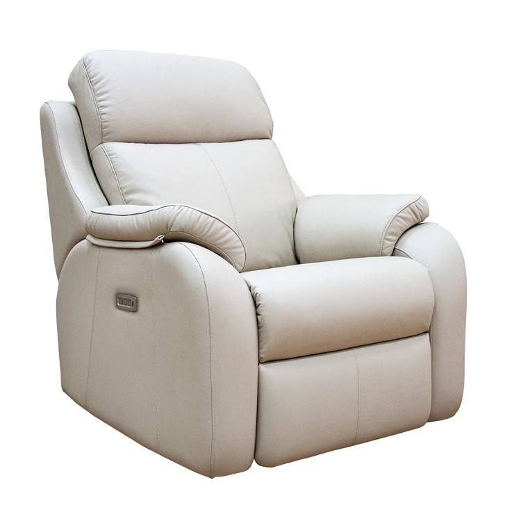 Power Recliner with Adjustable Headrest and Lumbar Support | Kingsbury | G Plan Upholstery 